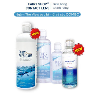Nước Ngâm Lens Chuyên Dụng THE VIEW Angel Eyes Care 160ml & 360ml Cao cấp FAIRY SHOP CONTACT LENS