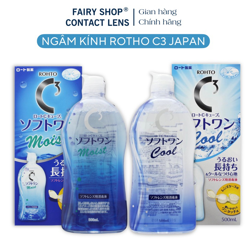 Nước Ngâm Kính Áp Tròng Rotho C3 500ml Nhật Bản - FAIRY SHOP CONTACT LENS