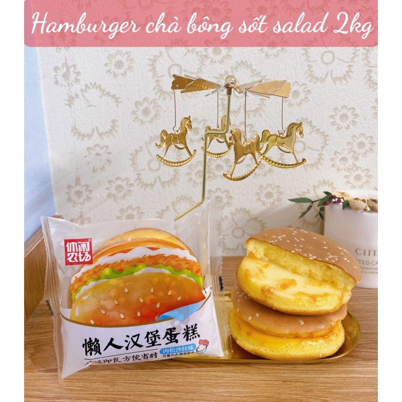 Bánh chà bông - bánh chuối - bánh humberger