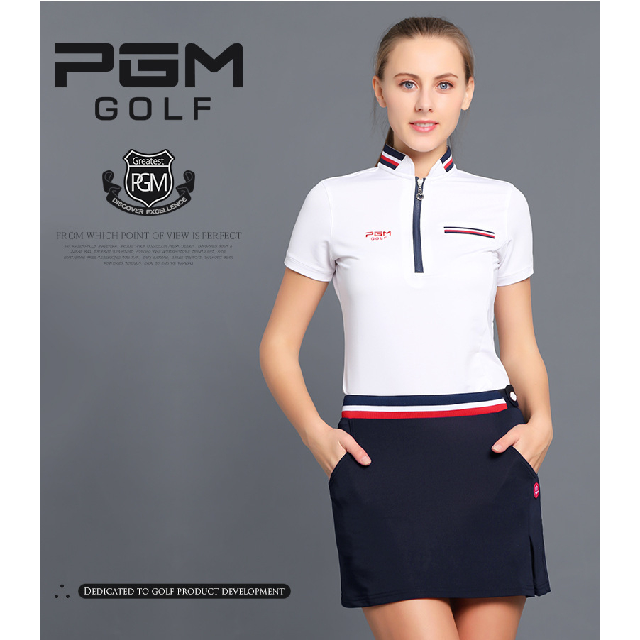 Fullset golf nữ cao cấp chính hãng PGM Áo YF079 - Váy QZ019