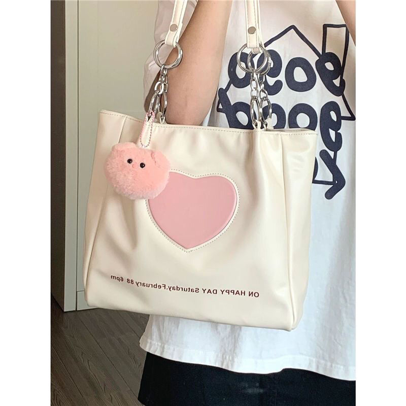 Túi xách nữ 2023 Túi xách mới Túi tote tình yêu cao cấp Túi đeo vai phù hợp đi làm đi chơi dung tích lớn..