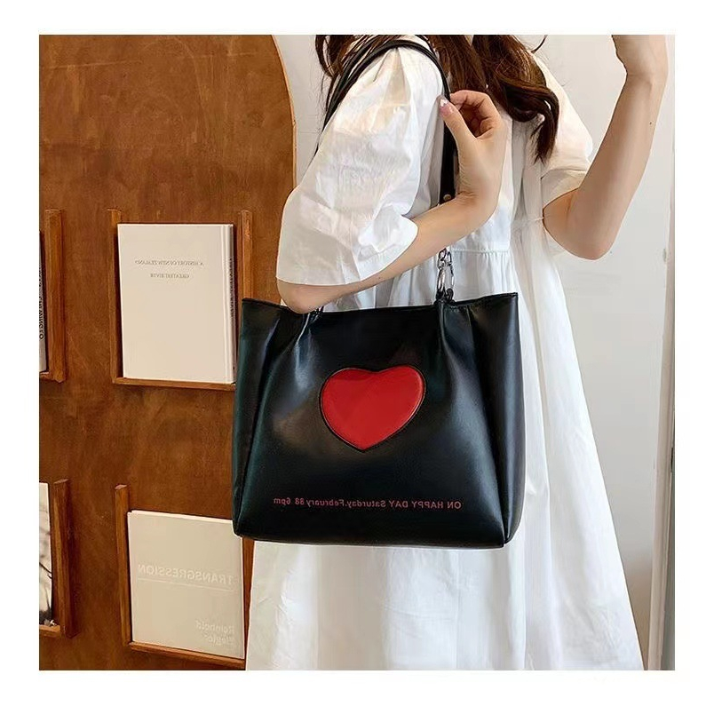 Túi xách nữ 2023 Túi xách mới Túi tote tình yêu cao cấp Túi đeo vai phù hợp đi làm đi chơi dung tích lớn..