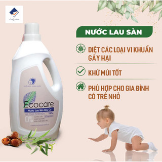 Nước Lau Sàn Bồ Hòn Hữu Cơ Ecocare 1 lít - Diệt khuẩn, đuổi muỗi, chống trơn trượt