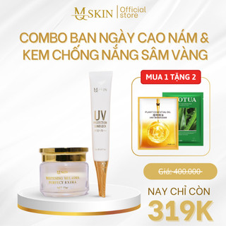 Combo kem cao nám, kem chống nắng sâm vàng mq skin, kem face dưỡng da trắng sáng nâng tone da tặng mặt nạ