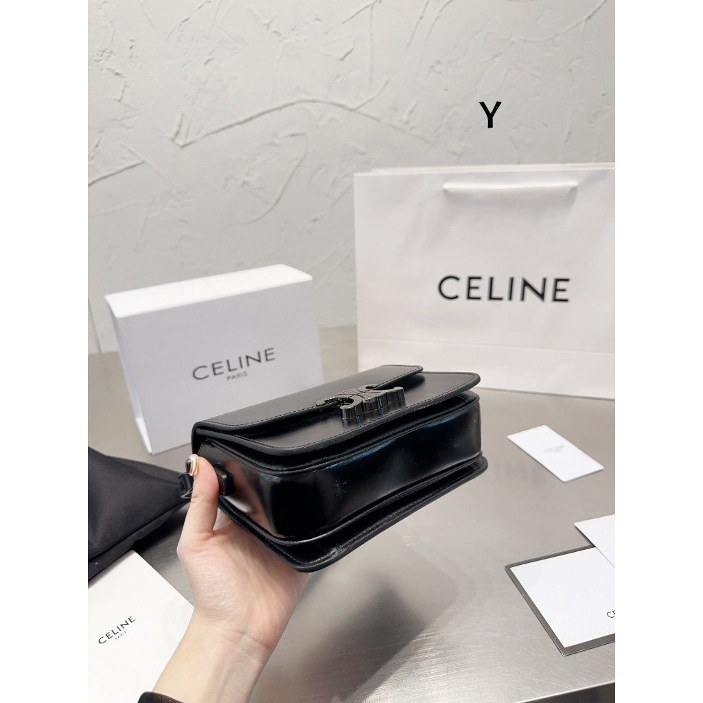 TÚI CELIN BOX DA MỊN FULL ĐEN SZ19