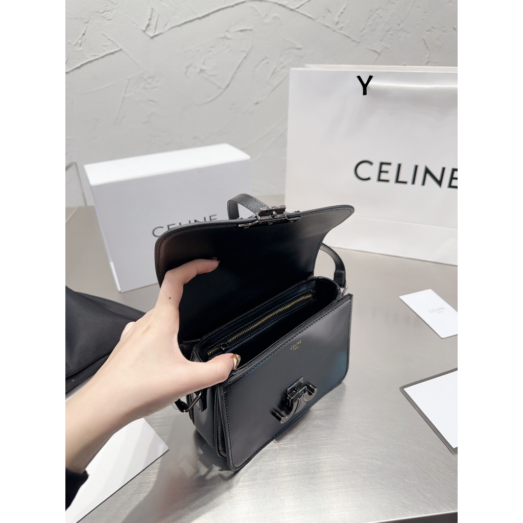 TÚI CELIN BOX DA MỊN FULL ĐEN SZ19