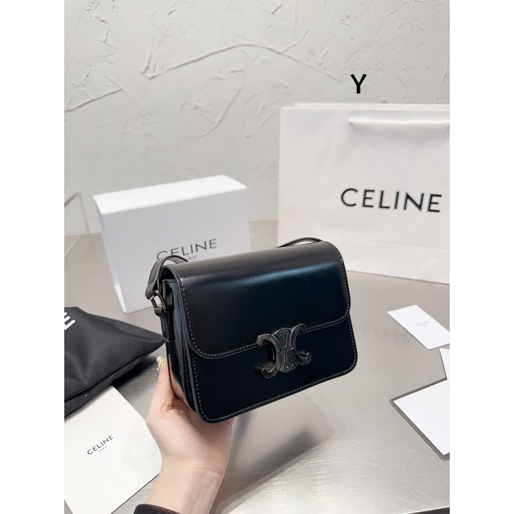 TÚI CELIN BOX DA MỊN FULL ĐEN SZ19