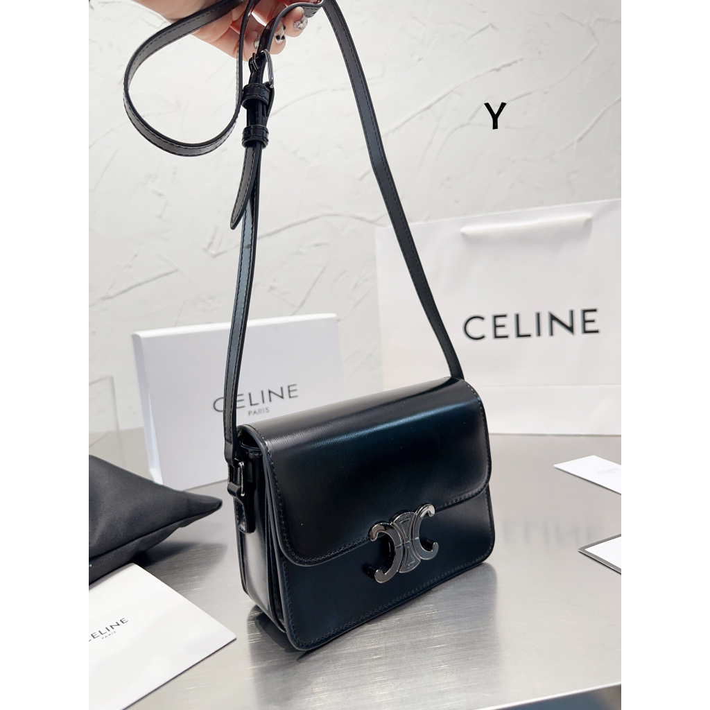 TÚI CELIN BOX DA MỊN FULL ĐEN SZ19