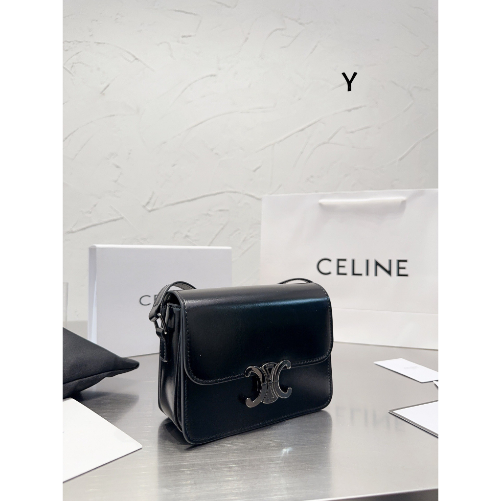 TÚI CELIN BOX DA MỊN FULL ĐEN SZ19