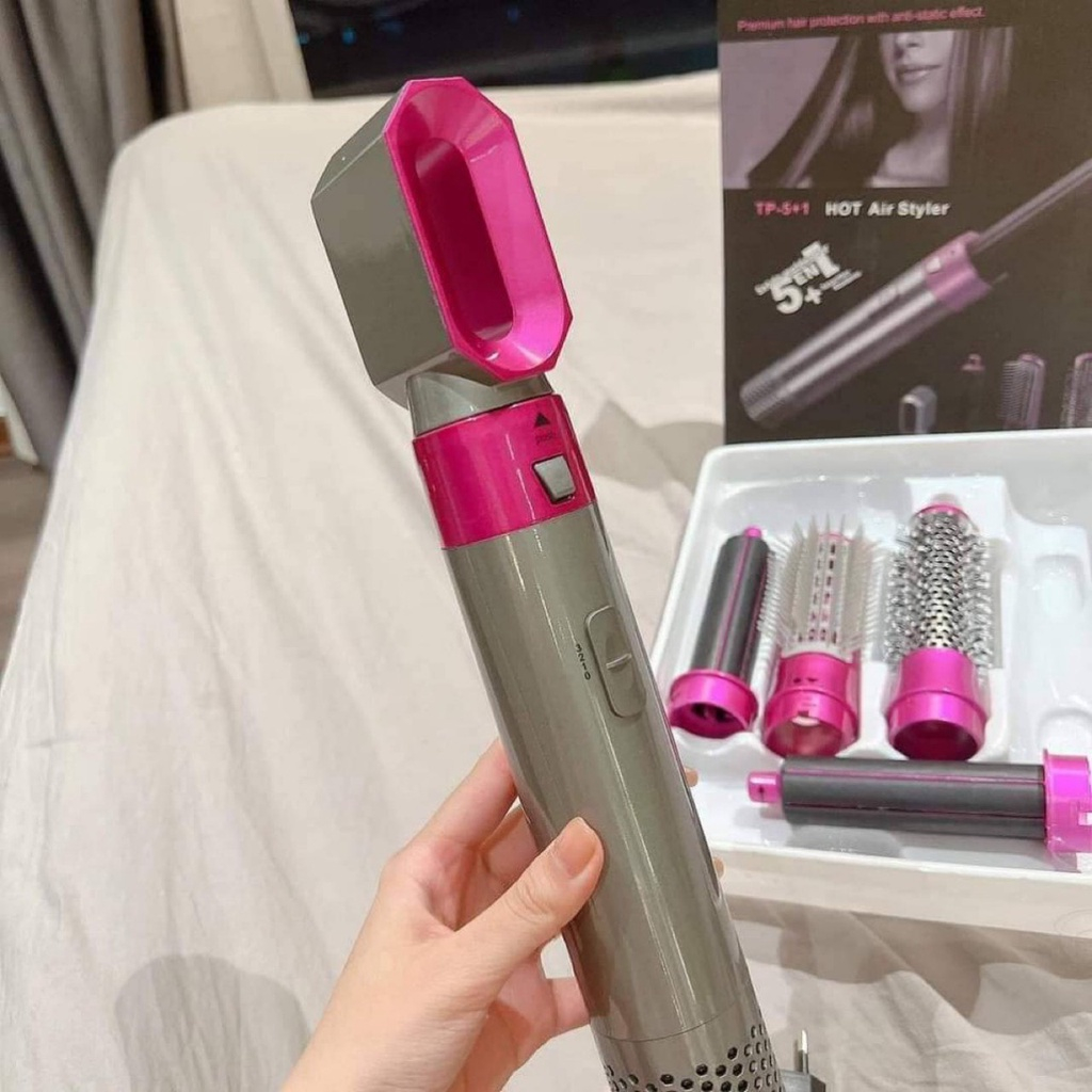Máy Sấy Tóc 5 in1 Máy Tạo Kiểu Tóc Đa Năng. Uốn Xoăn Phồng Sấy,Làm Thẳng Tóc Tạo Kiểu Cao Cấp