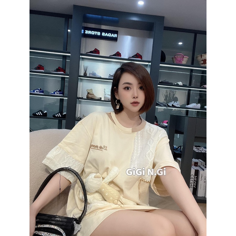 Áo gấu cộc tay 13DE pha len