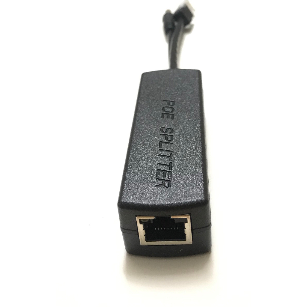 Combo 5 bộ chuyển tín hiệu POE Splitter đen 48v ra 12v-2a chân tròn dùng cho camera không hỗ trợ POE