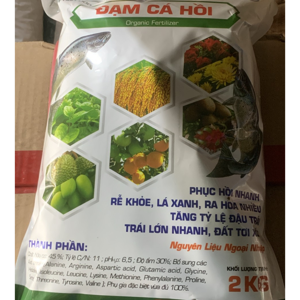 Phân bón ĐẠM CÁ HỒI túi 2kg