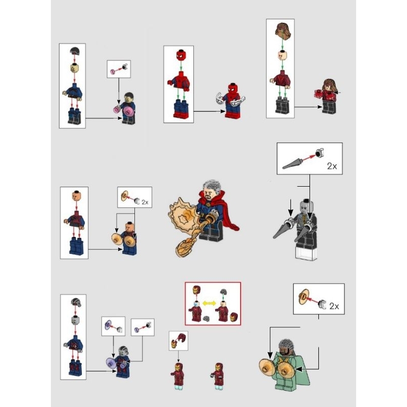 Xếp hình lego nhân vật set 76218