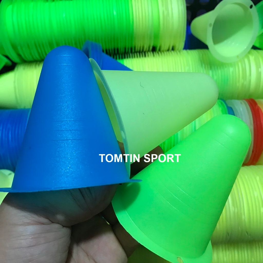 Combo 10 cốc luyện tập trượt patin nhiều màu - phụ kiện giày trượt patin TOMTIN SPORT