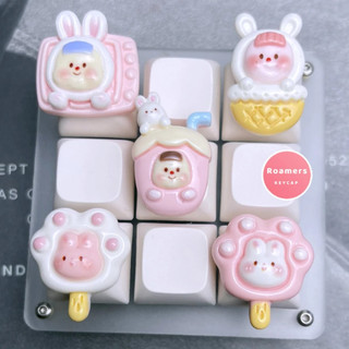 Nút bàn phím cơ R4 keycap lẻ cô gái bánh kem ngọt ngào cute