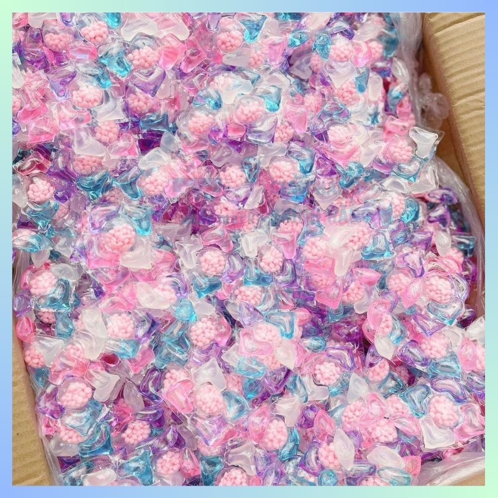 Combo 100 Viên Giặt Xả Quần Áo 5in1 Tiện Lợi Cùng Hạt Lưu Hương Lâu Trên Quần Áo