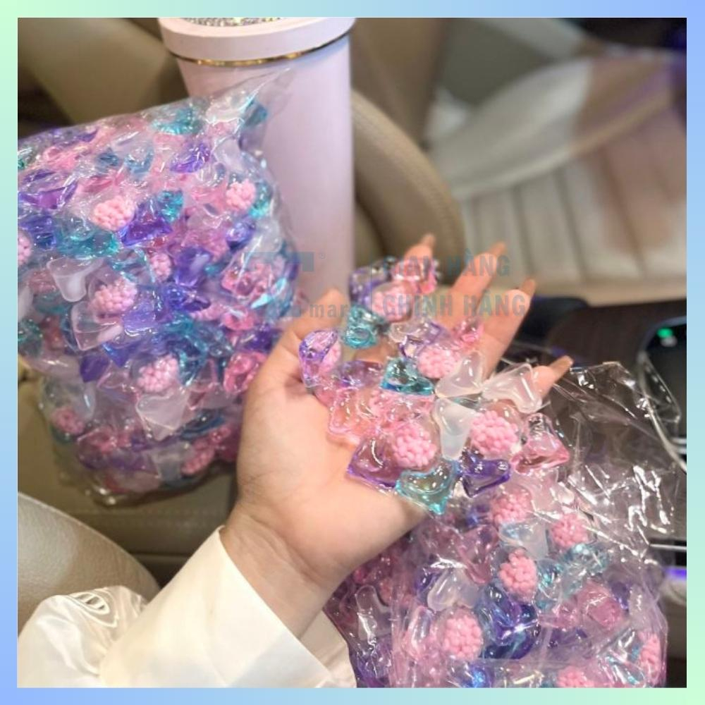 Combo 100 Viên Giặt Xả Quần Áo 5in1 Tiện Lợi Cùng Hạt Lưu Hương Lâu Trên Quần Áo