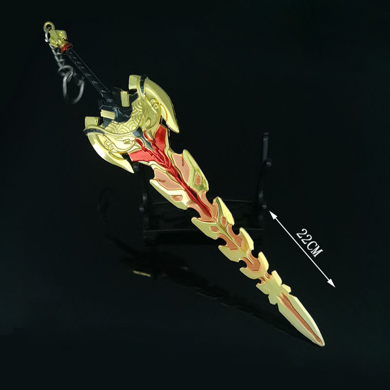 Mô hình Kiếm Li Cốt dài 22cm bằng Kim Loại Cao Cấp Siêu Đẹp mô hình Genshin Impact trưng bày trang trí