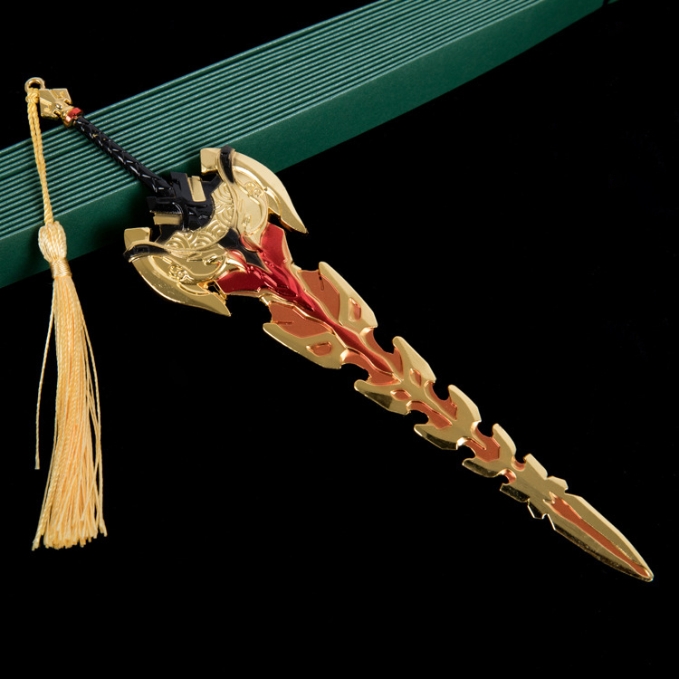 Mô hình Kiếm Li Cốt dài 22cm bằng Kim Loại Cao Cấp Siêu Đẹp mô hình Genshin Impact trưng bày trang trí