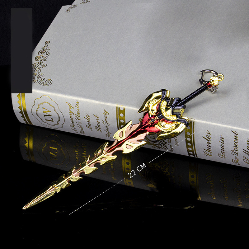 Mô hình Kiếm Li Cốt dài 22cm bằng Kim Loại Cao Cấp Siêu Đẹp mô hình Genshin Impact trưng bày trang trí