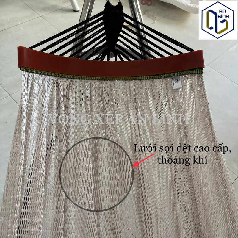 Bộ Võng Xếp INOX An Bình fi32, Chịu Lực 250kg - Hàng Chính Hãng Bảo Hành 3 Năm Trên Tem Nhãn