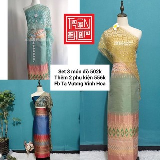 Trang phục Thái Lan nữ set 5 món mẫu chân váy mới