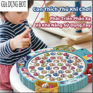 Đồ chơi câu cá cho bé chạy bằng pin, có nhạc