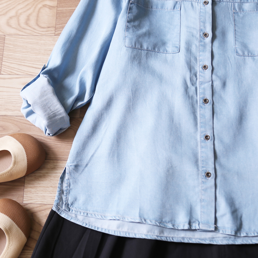 ÁO SƠ MI DENIM DÀI TAY