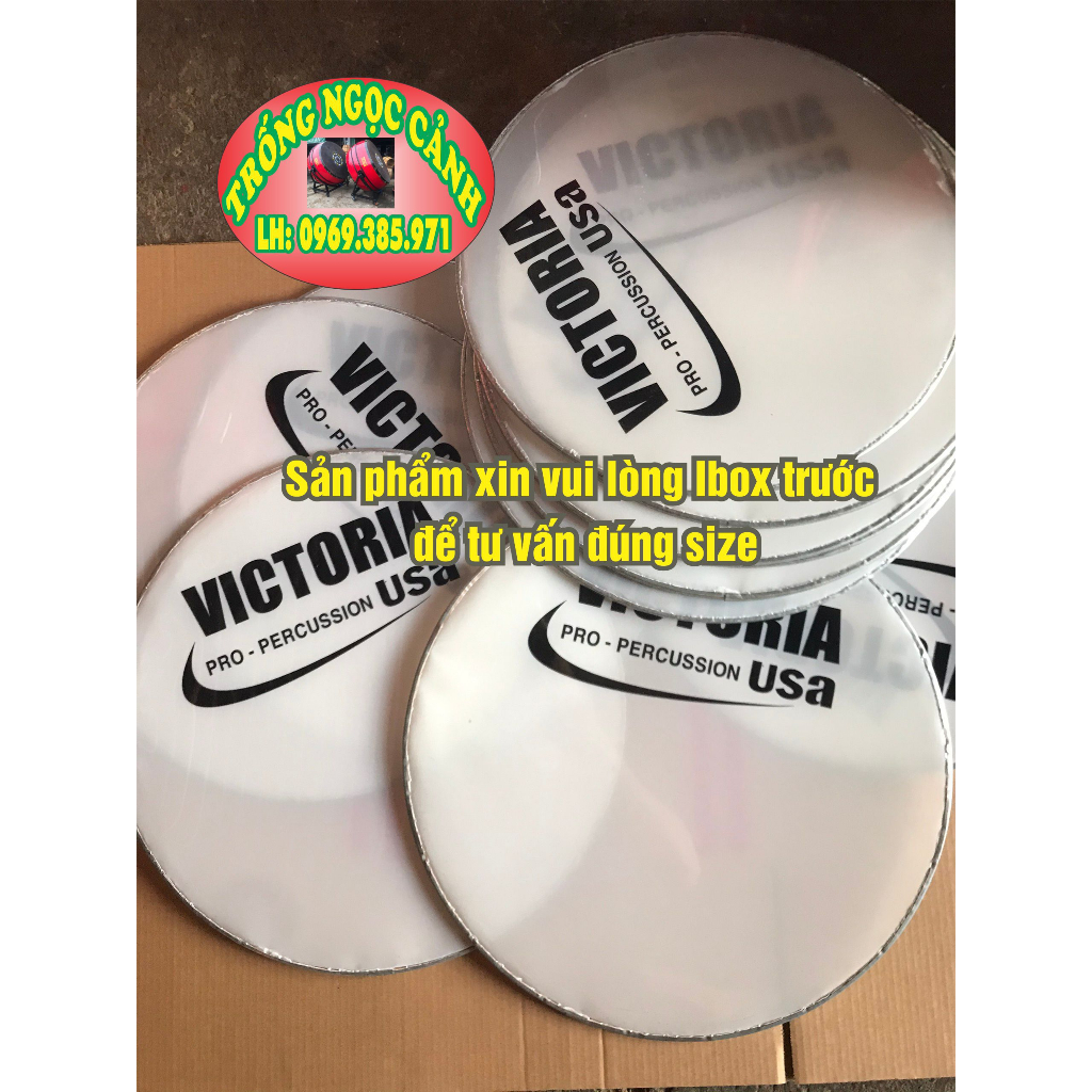 Mặt trống đội mặt trống cái đội trường học nhiều kích thước 48,49,52,54(Đo cả Vành)
