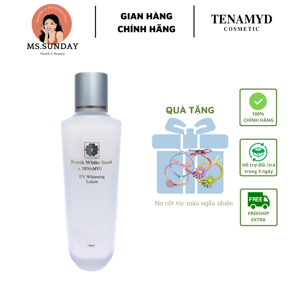 Nước dưỡng cám gạo, trà xanh làm trắng 140ml- UV WHITENING LOTION