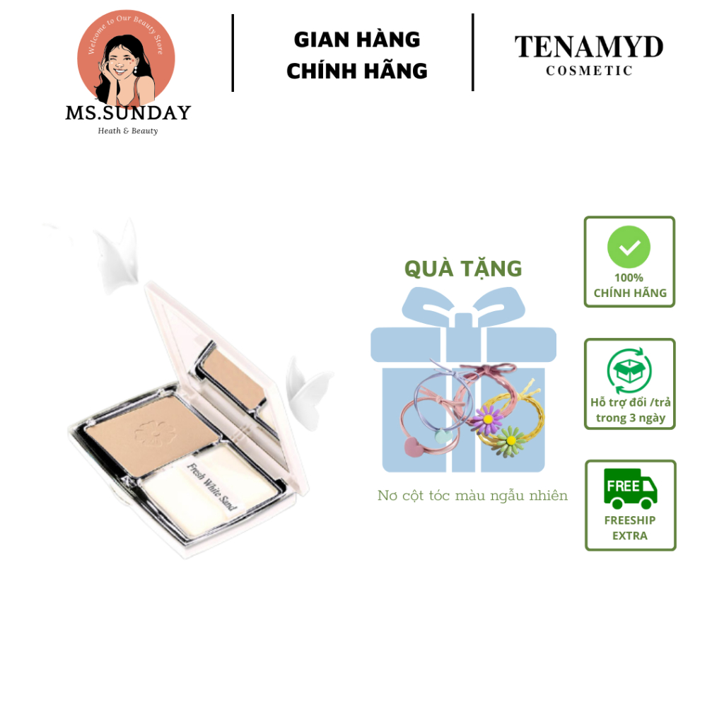 Phấn Trắng Tinh Chế Siêu Mịn Tenamyd Pure White Powder SPF 15