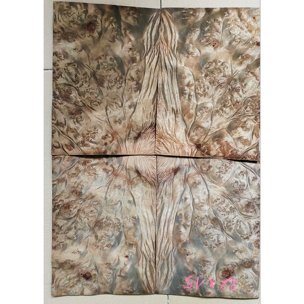 Ván lạng veneer Nurl  QC  150 x 210mm dùng làm đồ trang trí, tranh ảnh, handmade, dán thùng loa.