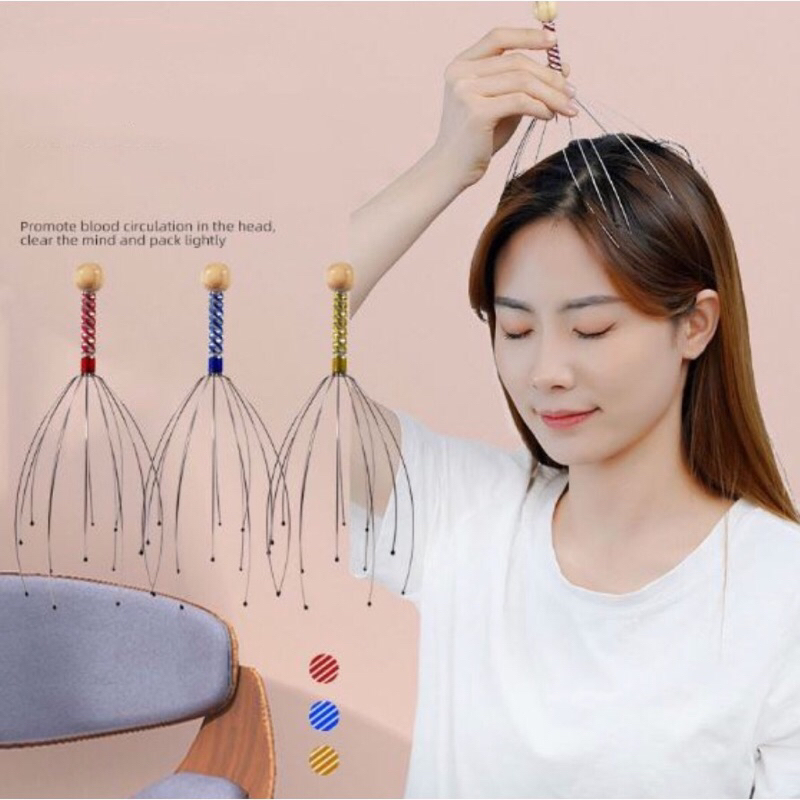 Cây Massage Đầu, Thư Giãn, Ngủ Ngon Sâu Giấc, Tuần Hoàn Máu, Giảm Đau Đầu, Quà Sức Khỏe T888