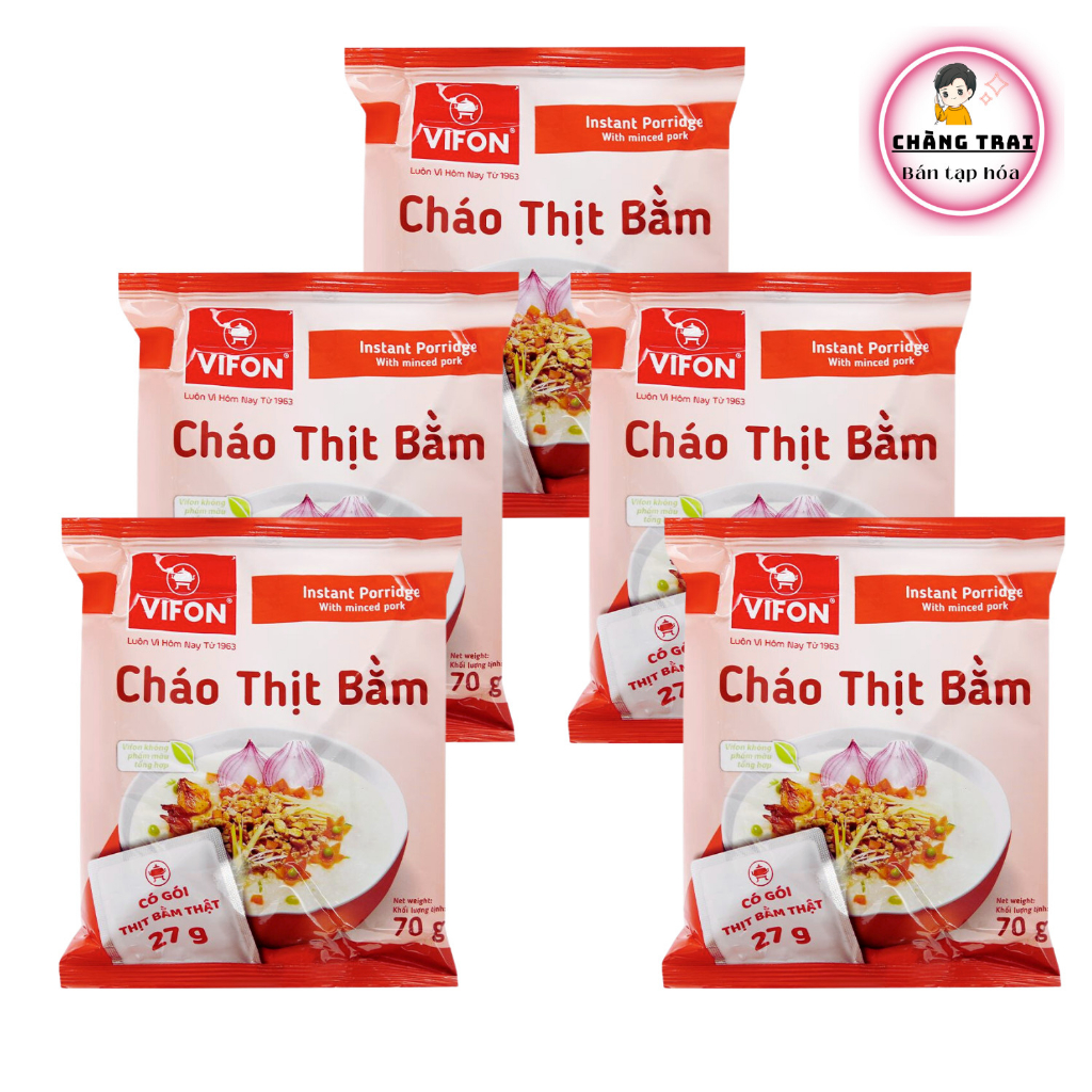 5 gói cháo thịt bằm Vifon gói 70g