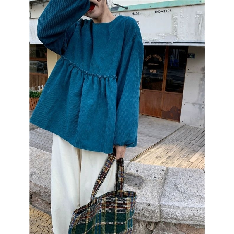 Áo Sơ Mi Nữ Dài Tay Dáng Babydoll Phong Cách Tiểu Thư Nhẹ Nhàng Xu Hướng Thu Đông 2023