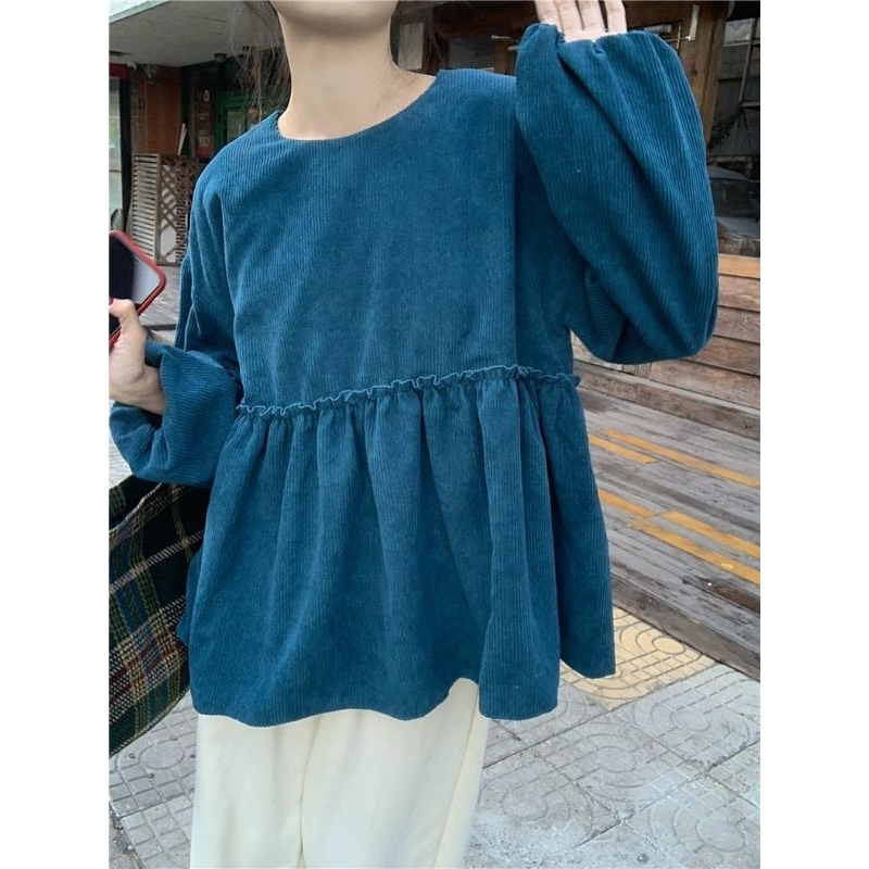 Áo Sơ Mi Nữ Dài Tay Dáng Babydoll Phong Cách Tiểu Thư Nhẹ Nhàng Xu Hướng Thu Đông 2023