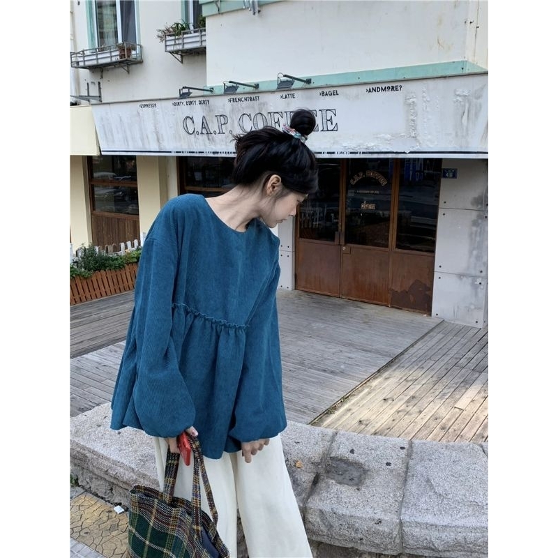 Áo Sơ Mi Nữ Dài Tay Dáng Babydoll Phong Cách Tiểu Thư Nhẹ Nhàng Xu Hướng Thu Đông 2023