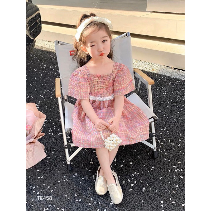 Váy bé gái xếp bèo eo cực xinh cho bé yêuC20