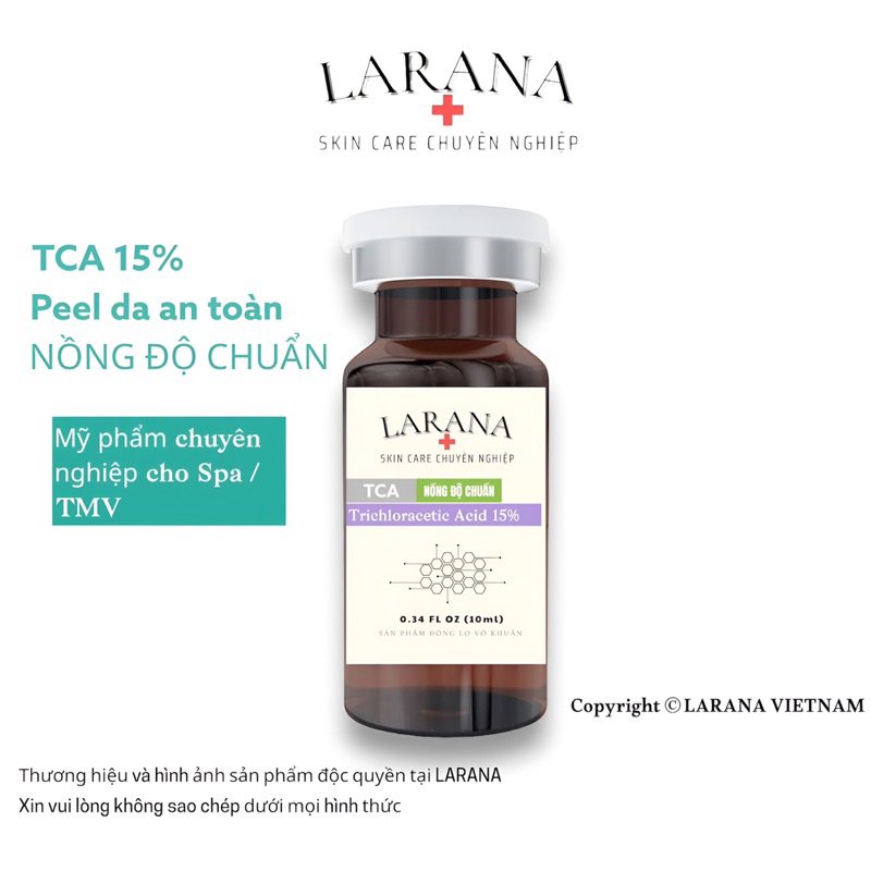 [Larana TCA] Dung dịch Trichloracetics Acid 15% (TCA 15%) peel da giúp tái tạo làn da mới