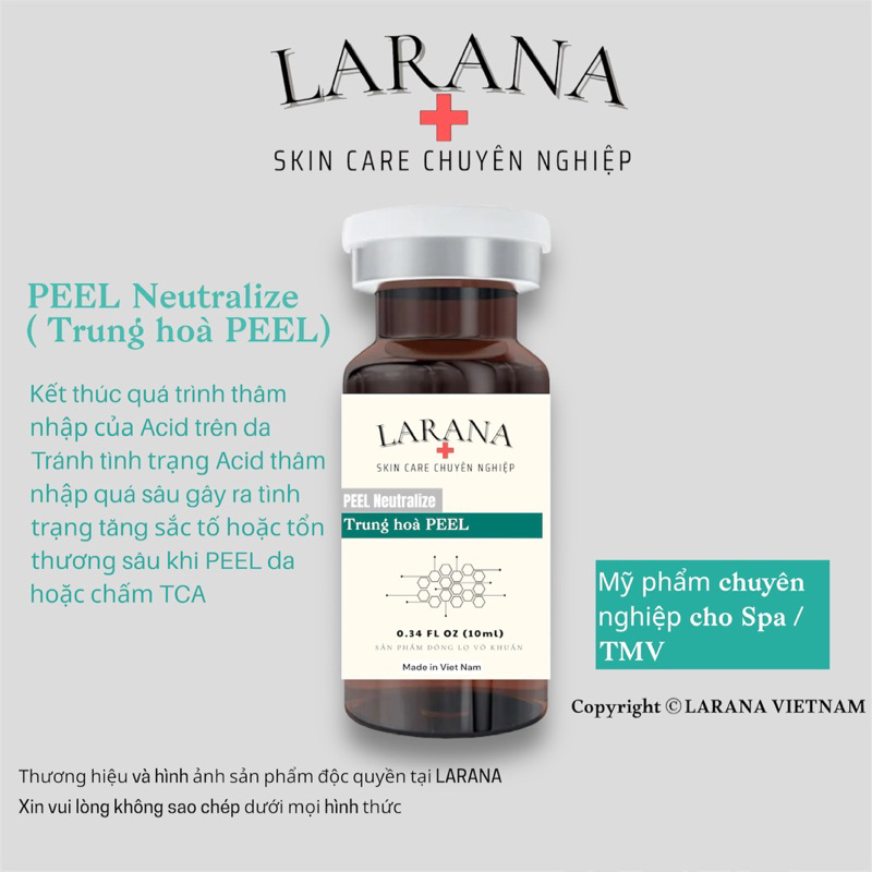 [Larana ] Peel Neutralize trung hoà peel giúp kết thúc sự xâm lấn của acid Peel hoặc TCA