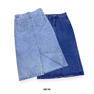 Váy jean dài basic DZU.SG