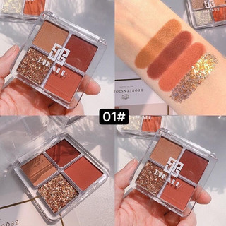 Phấn mắt nhũ Dikalu 4 ô