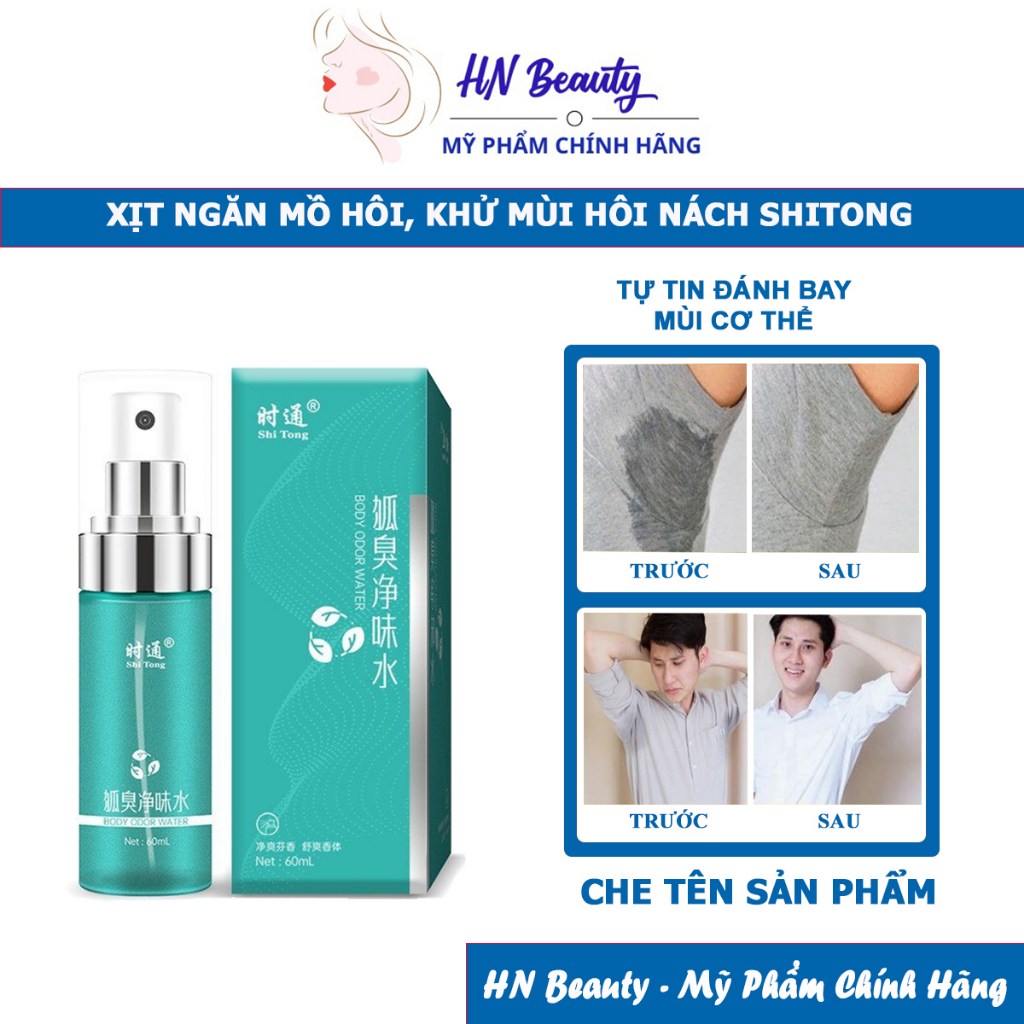 Xịt Khử Mùi Shitong Chính Hãng Xịt Hôi Nách Shitong, Khử Mùi Hôi Nách, Giữ Vùng Cánh Luôn Khô Ráo Dung Tích 60 ML