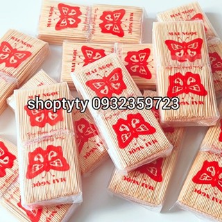 1 Bịch 10 Gói Tăm Xỉa Răng Con Bướm Bay