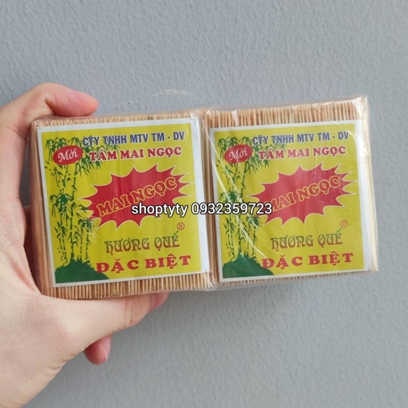 1 Bịch 10 Gói Tăm Xỉa Răng Hương Quế