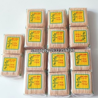 1 Bịch 10 Gói Tăm Xỉa Răng Mai Anh Cao Cấp Tăm Trúc