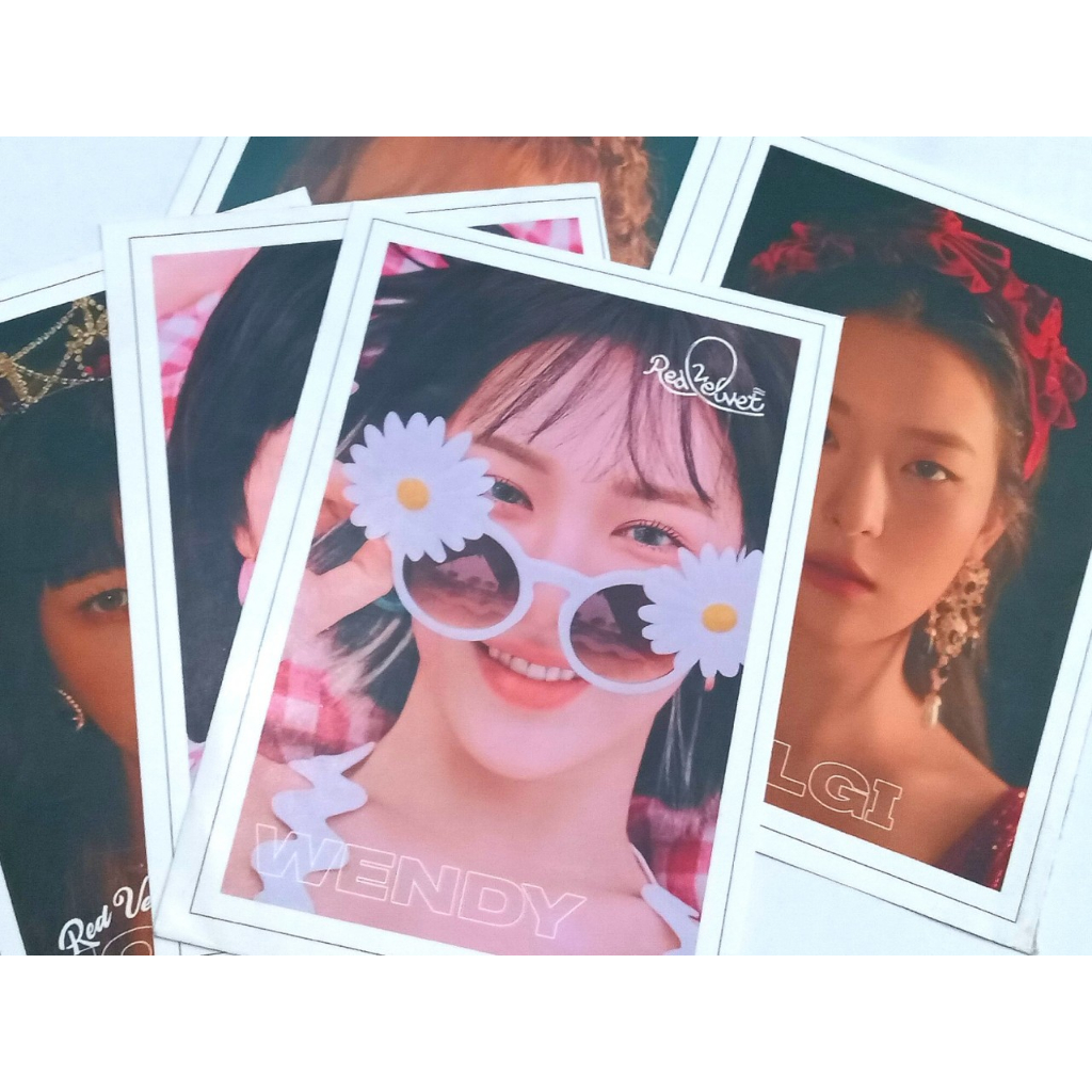 Combo 8 card bo góc Redvelvet: Irene, Seulgi, Wendy, Joy, Yeri