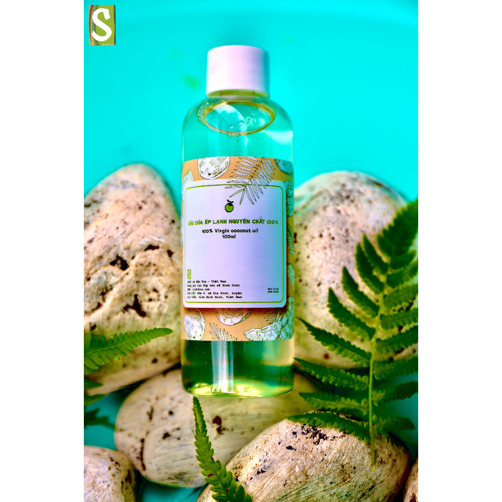 Dầu Dừa Hữu Cơ Ép Lạnh Nguyên Chất, Dưỡng Da,Dưỡng Ẩm, Massage, HTX Sinh Dược