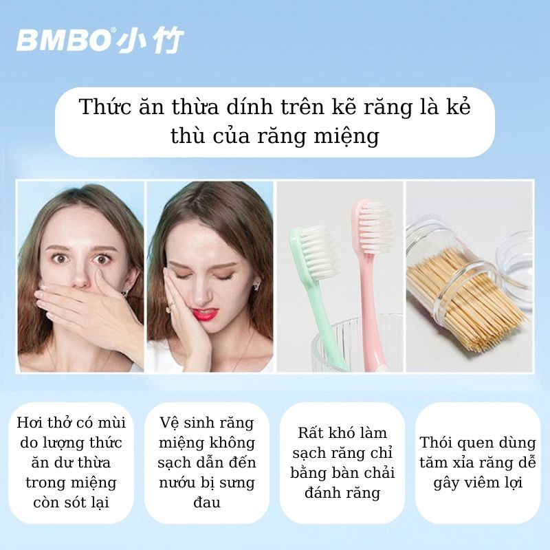 Tăm chỉ nha khoa nhật bản BMBO hộp 50 cái SAODO CNK0036
